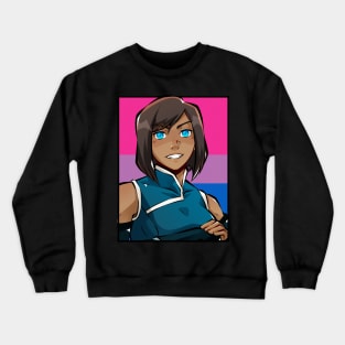 Korra The Legend of Korra Bisexual Flag Crewneck Sweatshirt